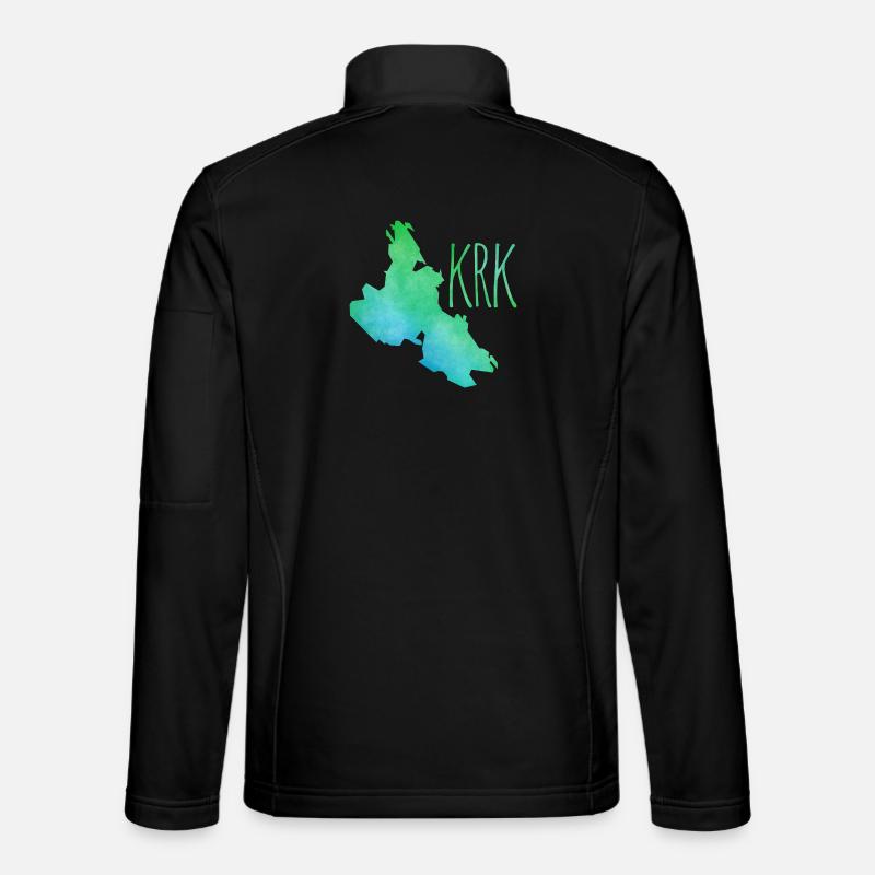 Krk - Unisex Softshelljacke - Schwarz
