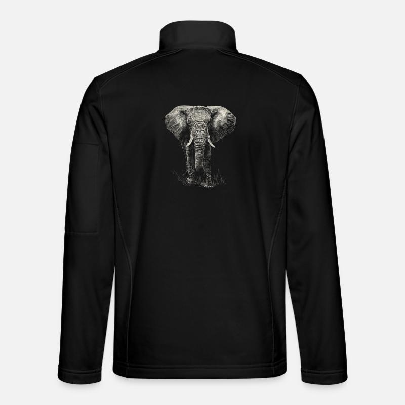 Elephant - Unisex Softshell Jacket - black
