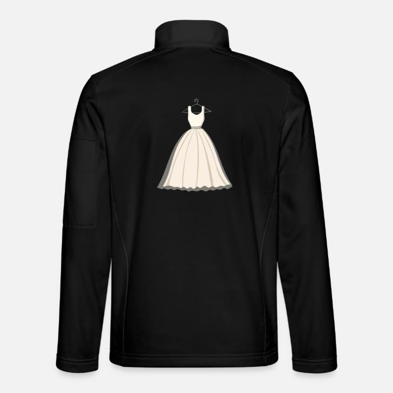 wedding dress - Unisex Softshell Jacket - black