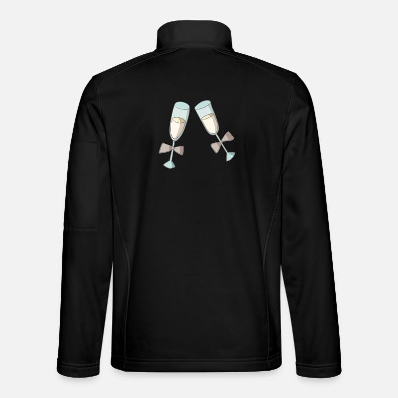 Sekt - Unisex Softshelljacke - Schwarz
