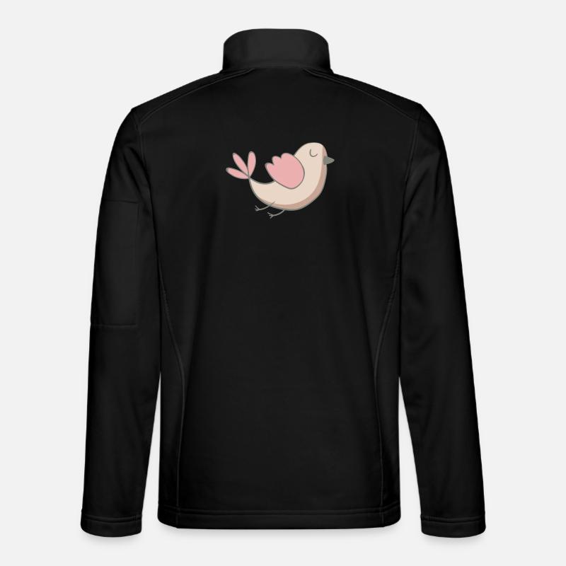 Vogel - Unisex Softshelljacke - Schwarz