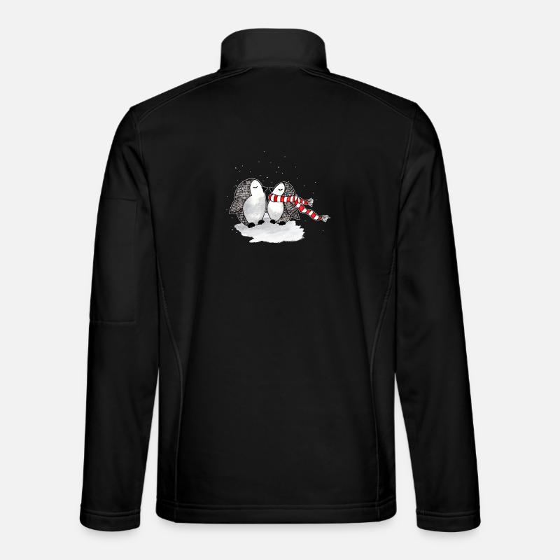 Cute Penguins - Unisex Softshell Jacket - black