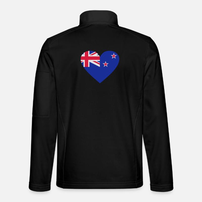 2541614 14657116 neuseeland - Unisex Softshelljacke - Schwarz