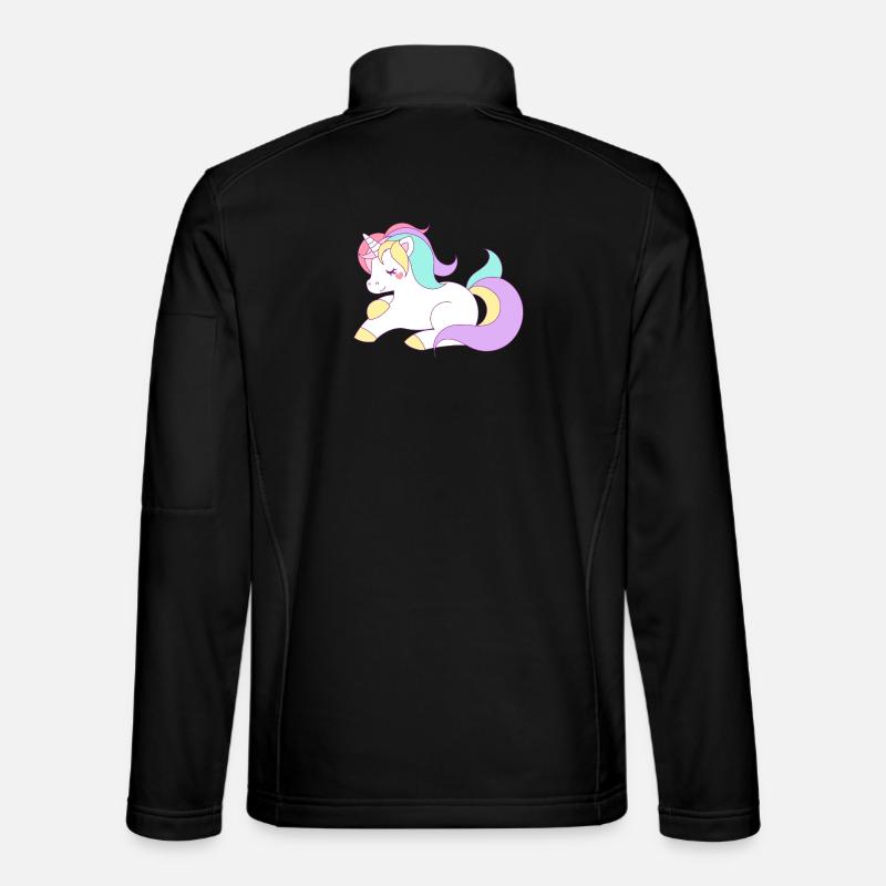 Einhorn - Unisex Softshelljacke - Schwarz
