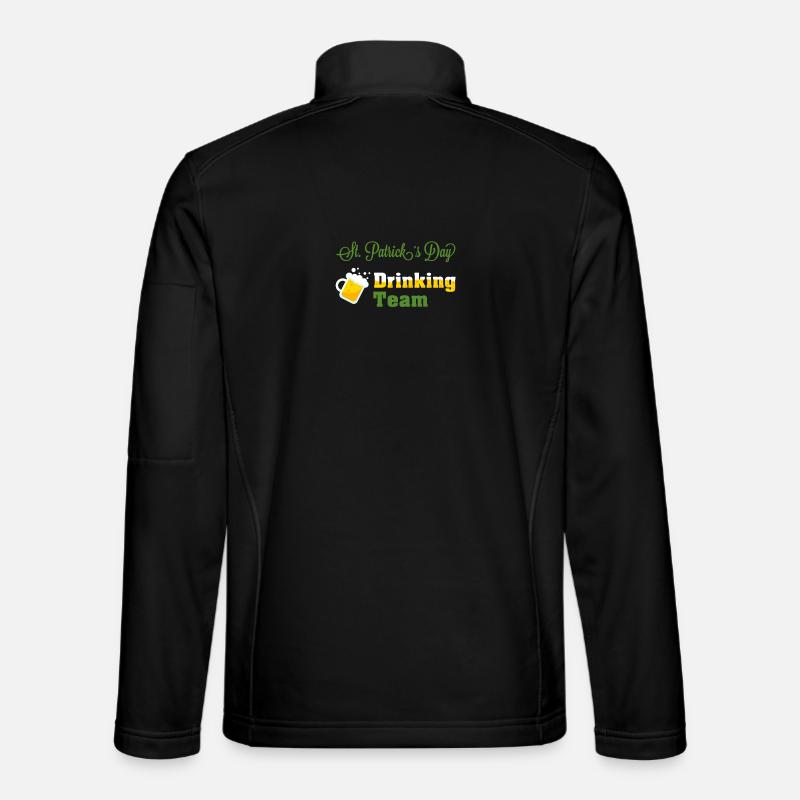 Jour Équipe potable de Saint-Patrick - Veste en tissu softshell Unisexe - noir
