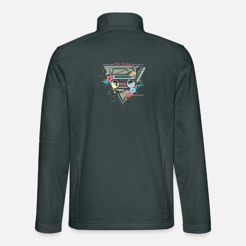 Ghettoblaster retro graffiti Unisex Softshell Jacket