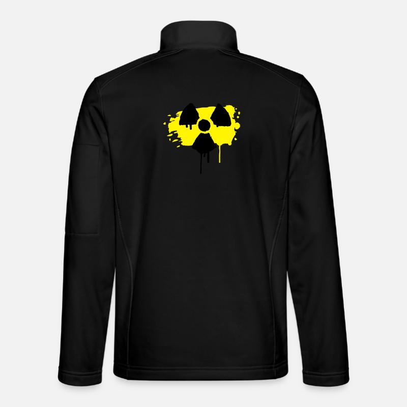 radio active sign as graffiti - Unisex Softshell Jacket - black