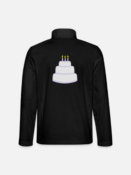 Birthday cake - Veste en tissu softshell Unisexe - noir