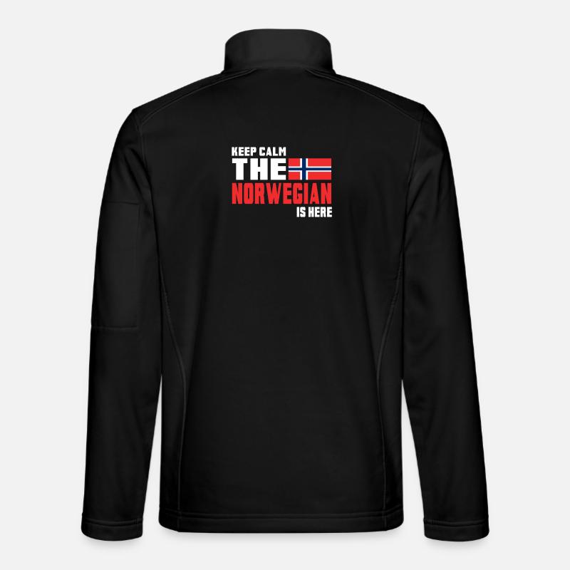Keep Calm The Norwegian / Norwegen / Geschenk Unisex Softshelljacke