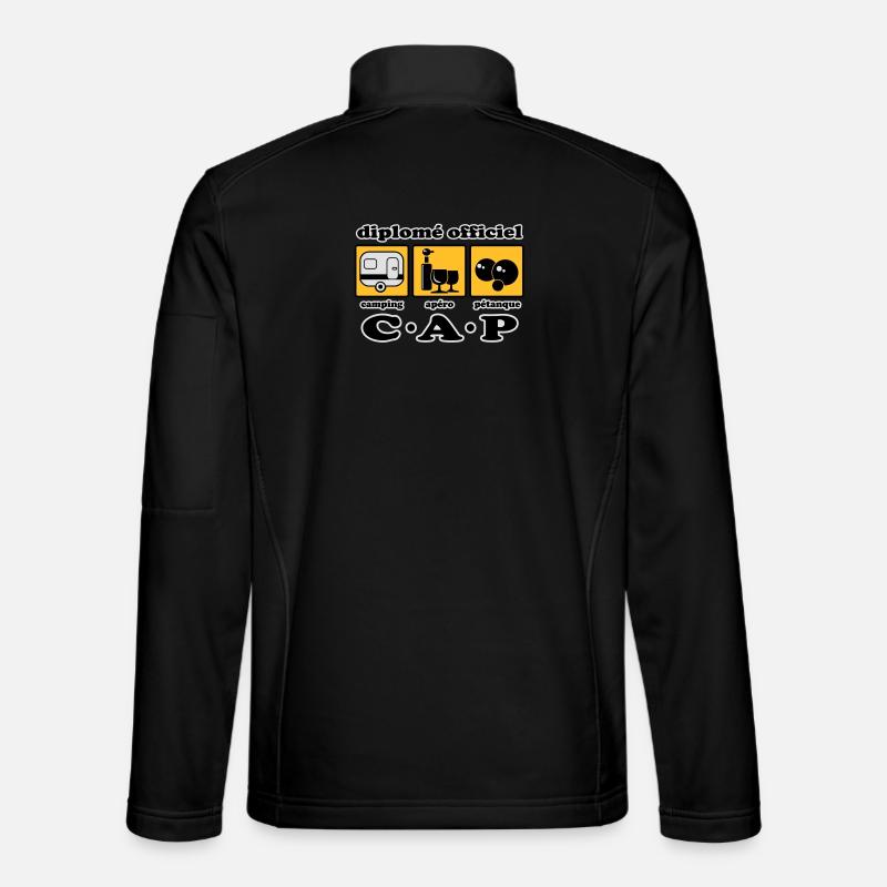 Camping aperitif bowls flex - Unisex Softshell Jacket - black