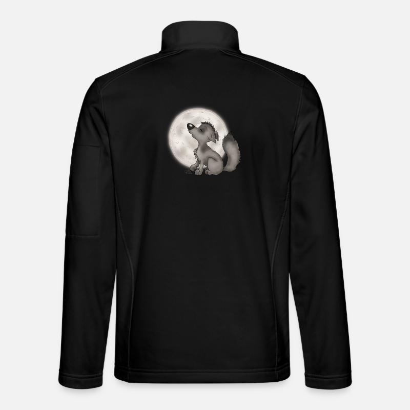 Wölfchen - Unisex Softshelljacke - Schwarz