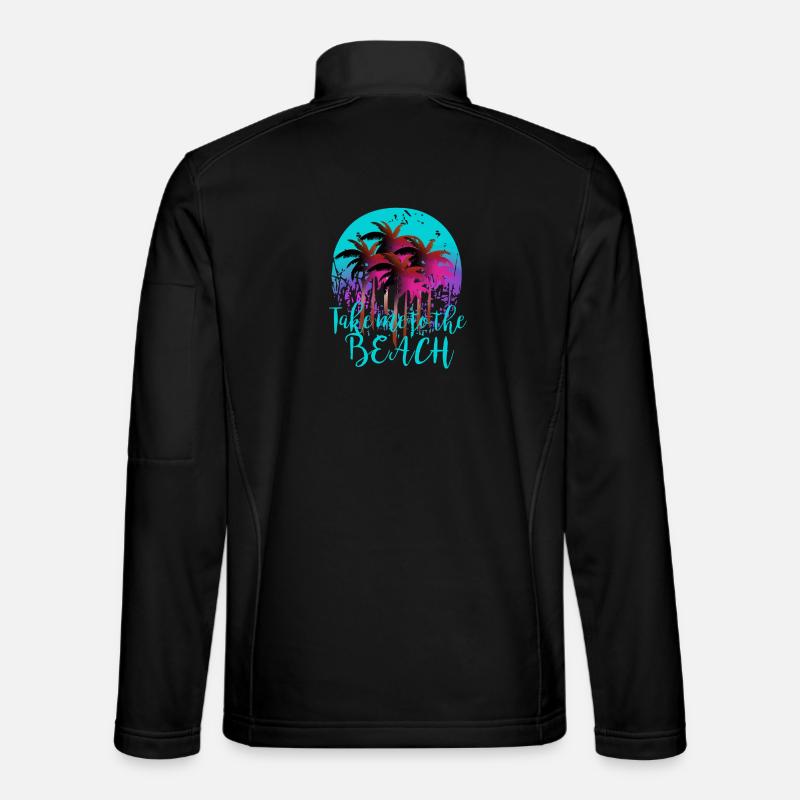 L’été, Emmène-moi à la plage - Veste en tissu softshell Unisexe - noir