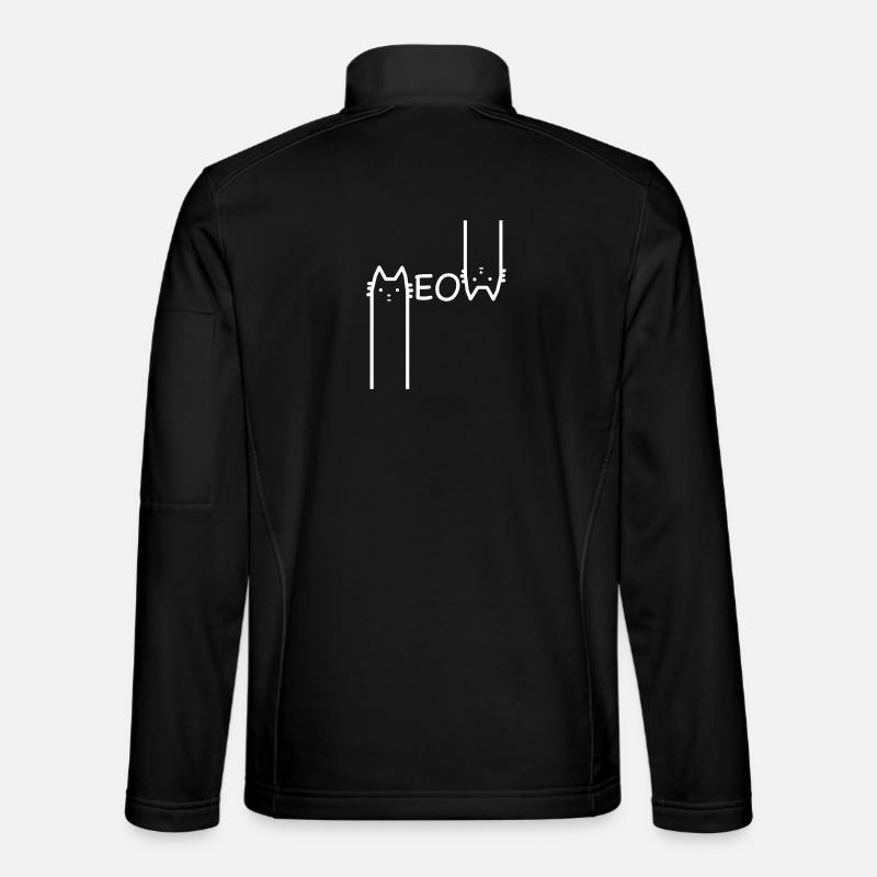 cat - Unisex Softshell Jacket - black