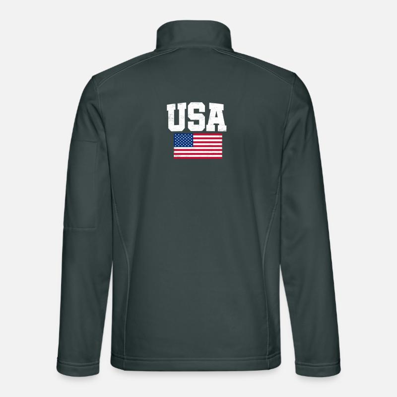 États-Unis Veste en tissu softshell Unisexe