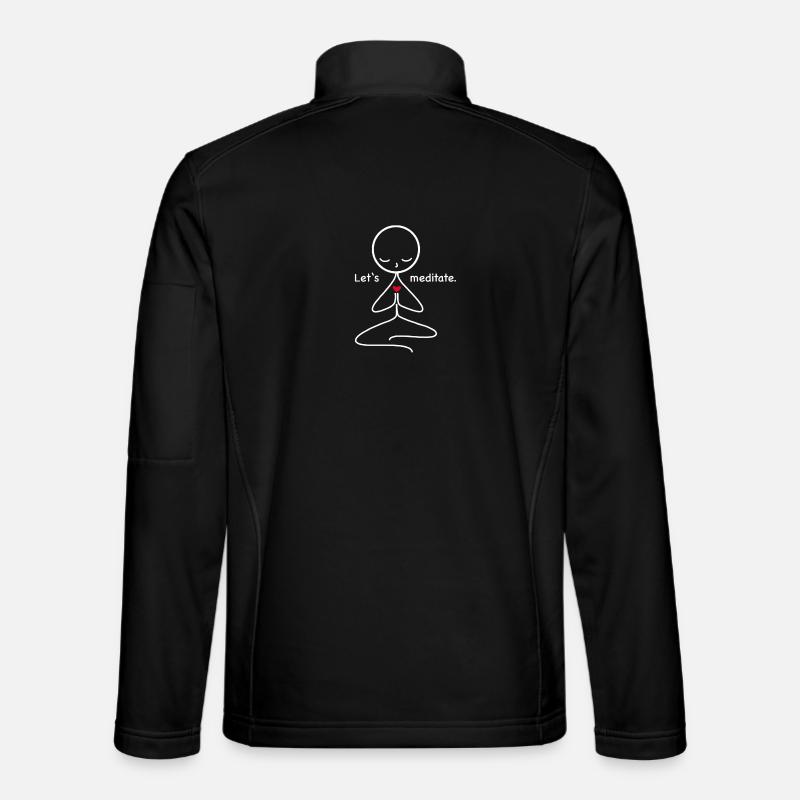 méditation - Veste en tissu softshell Unisexe - noir