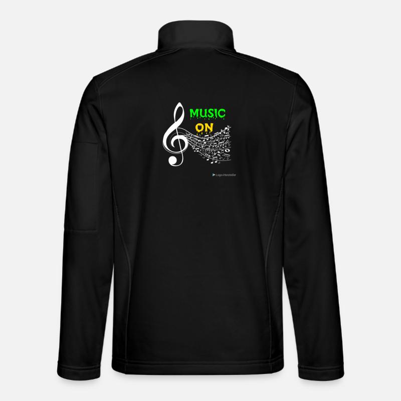 Music ON - Unisex Softshell Jacket - black