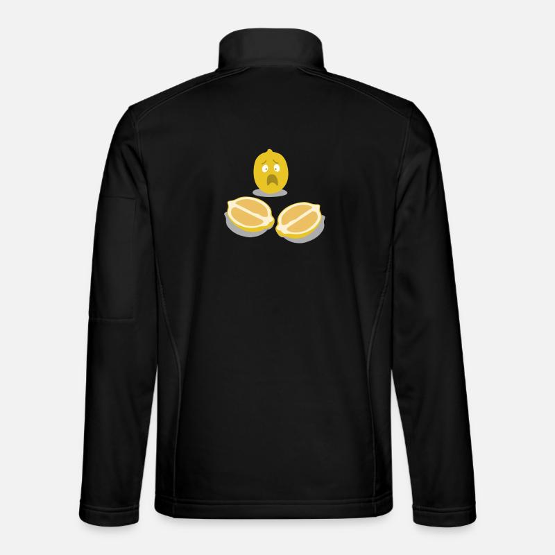 Sorgenlemon Zitronencharakter - Unisex Softshelljacke - Schwarz