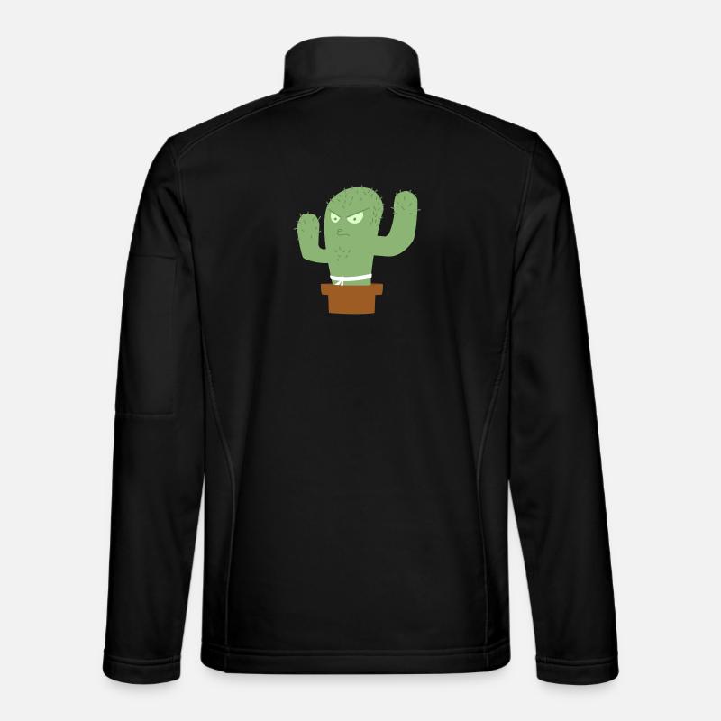Wütender Kaktus Kämpfer Unisex Softshelljacke