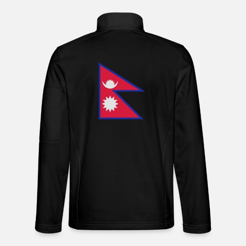Drapeau Népal Veste en tissu softshell Unisexe