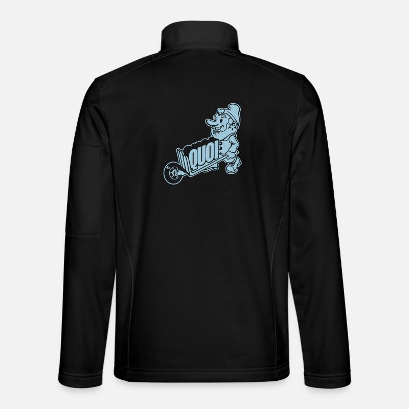 Zwerg tragen, was - Unisex Softshelljacke - Schwarz