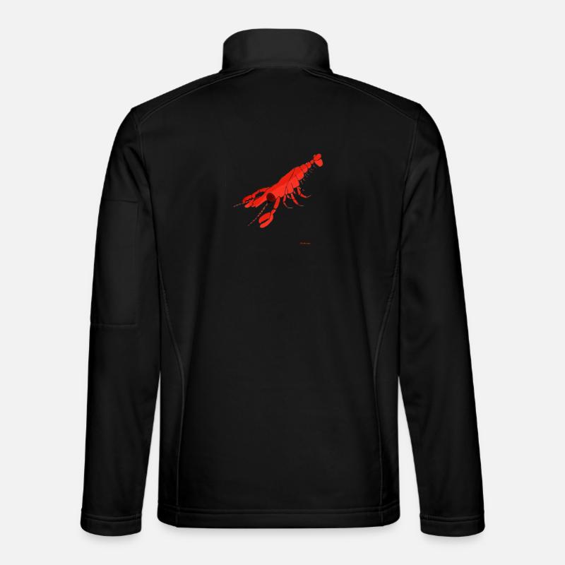 Lobster / Lobster - Unisex Softshell Jacket - black