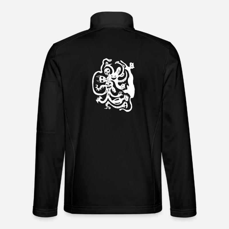 Halloween Ghosts T-shirt - Unisex Softshell Jacket - black