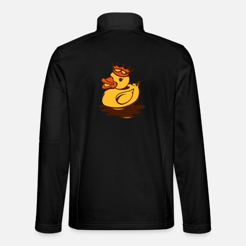 A rubber duck with crown Unisex Softshell Jacket