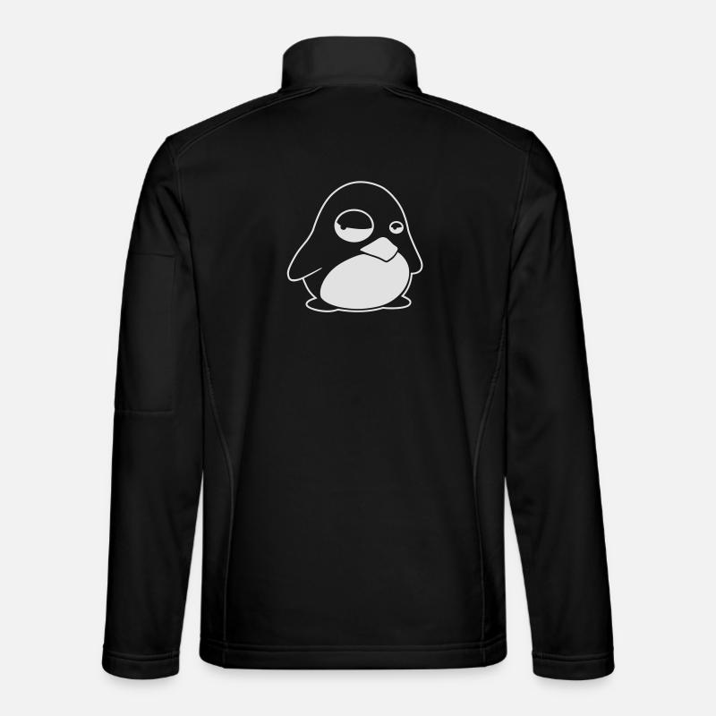 TUX Pinguin, LINUX - Unisex Softshell Jacket - black