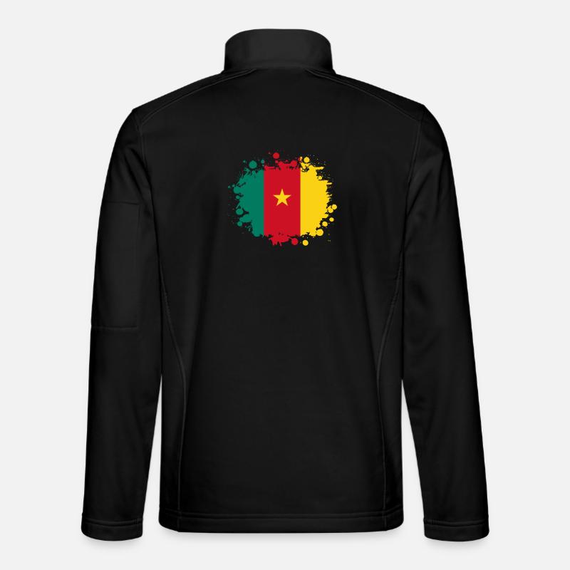 Cameroon Becks / Gift Flag Camerun - Unisex Softshell Jacket - black