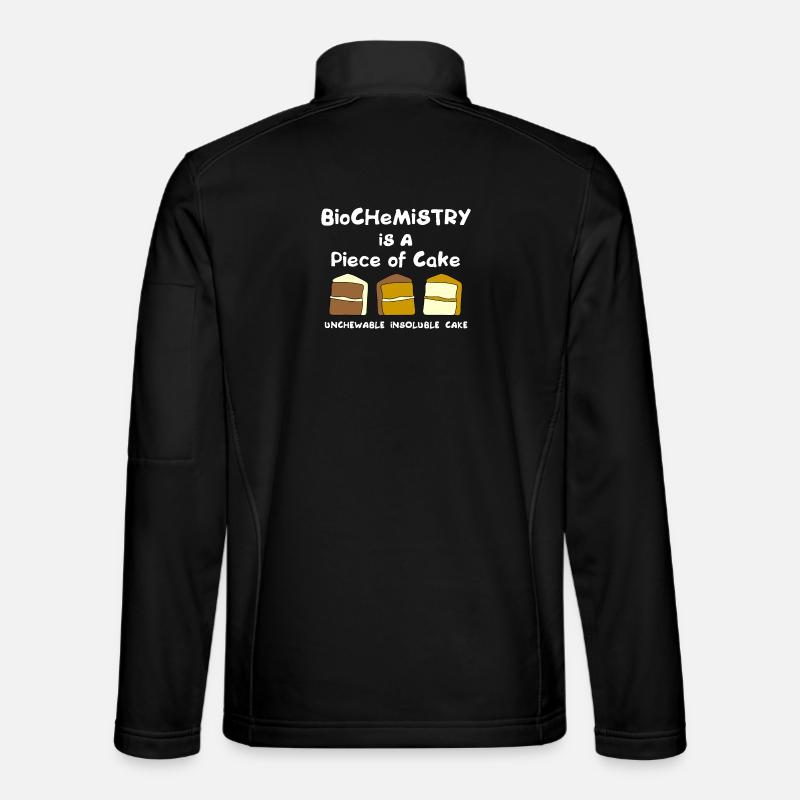 Biochemie-Kuchen - Unisex Softshelljacke - Schwarz