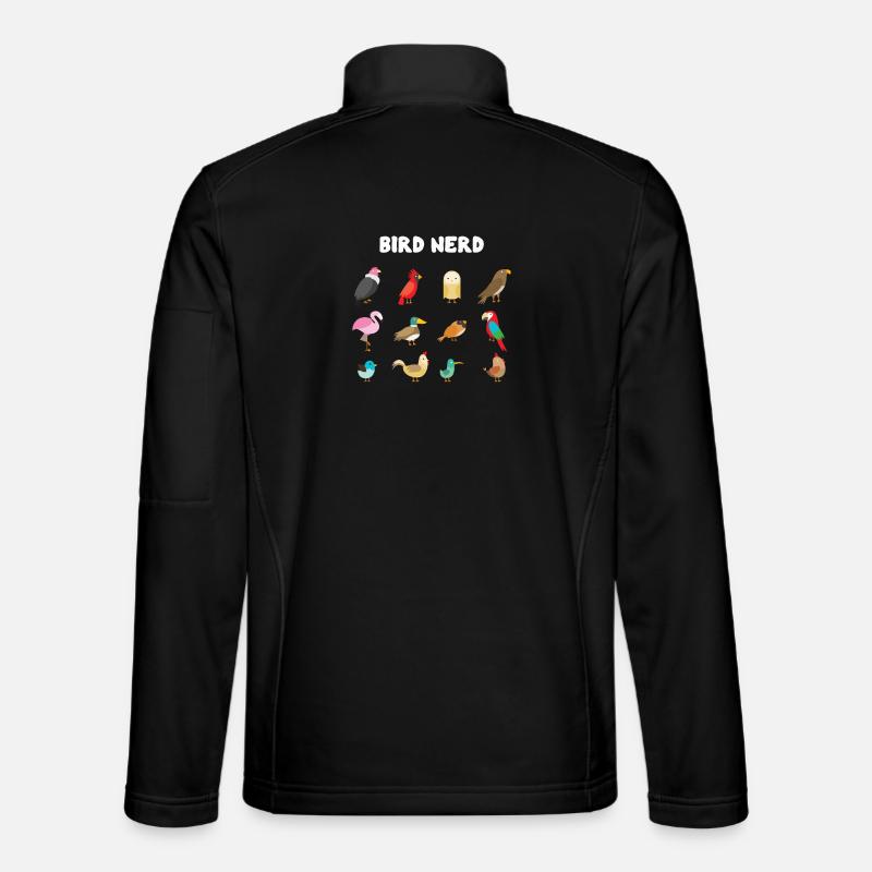 Bird Nerd - Unisex Softshell Jacket - black