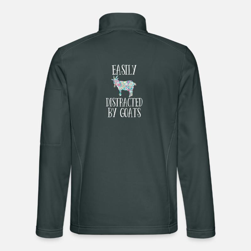 Easily Distracted By Goats Unisex Softshell Jacket