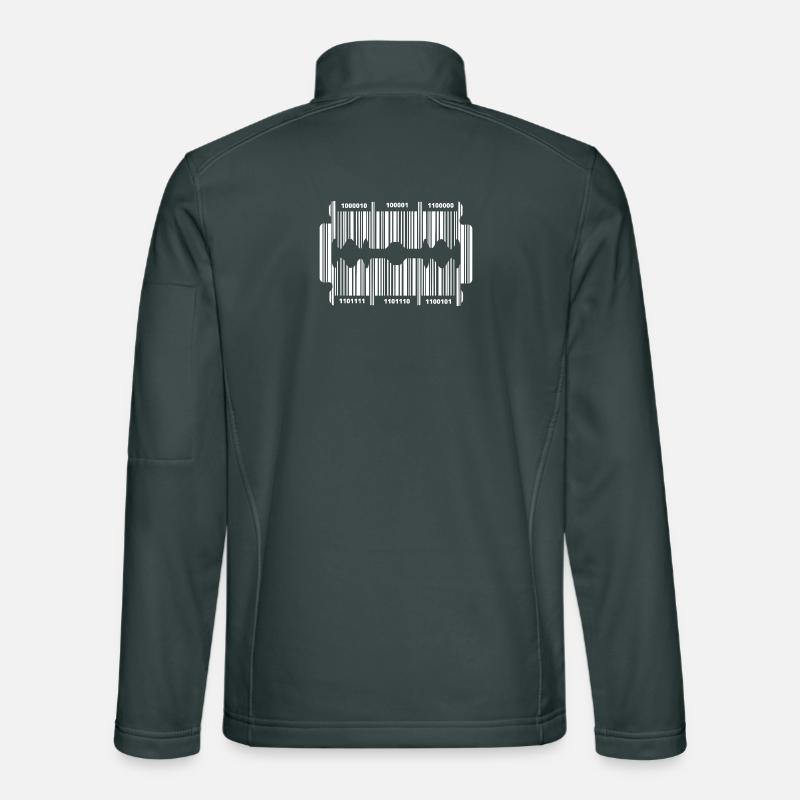Lame de rasoir avec code Veste en tissu softshell Unisexe