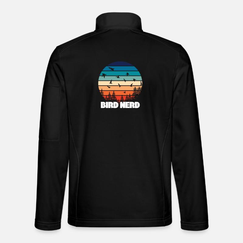 Vogelbeobachtung Vogel Nerd - Unisex Softshelljacke - Schwarz