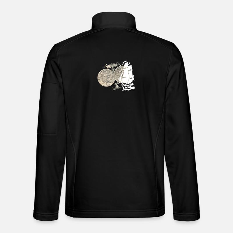 Ship + Map Unisex Softshell Jacket