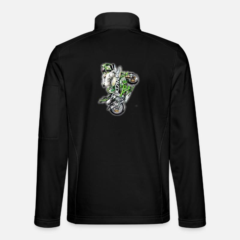 Stunt Biker - Veste en tissu softshell Unisexe - noir