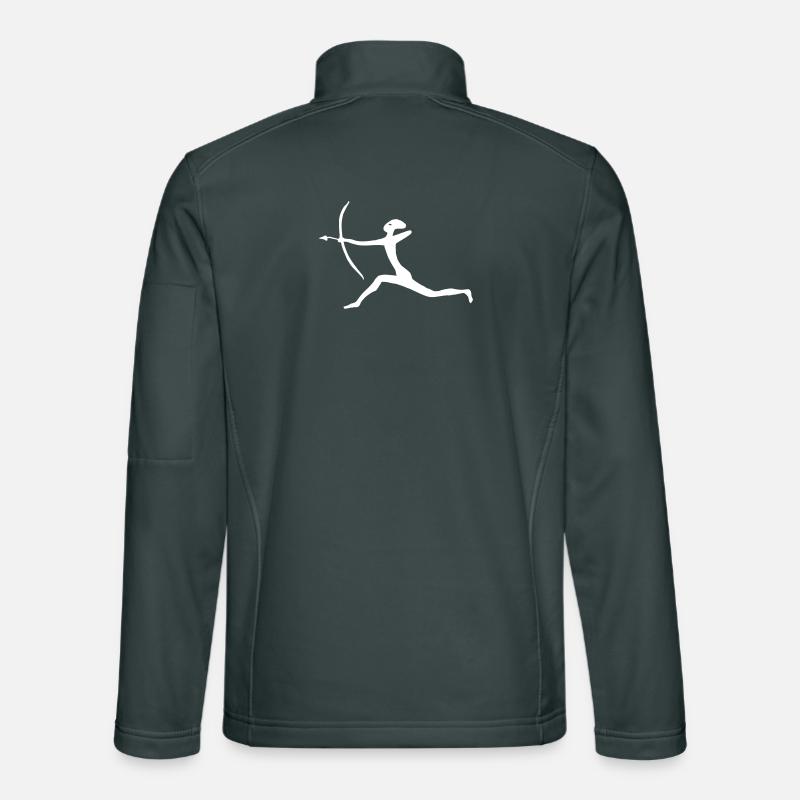 Hunter with bow and arrow Unisex Softshell Jacket