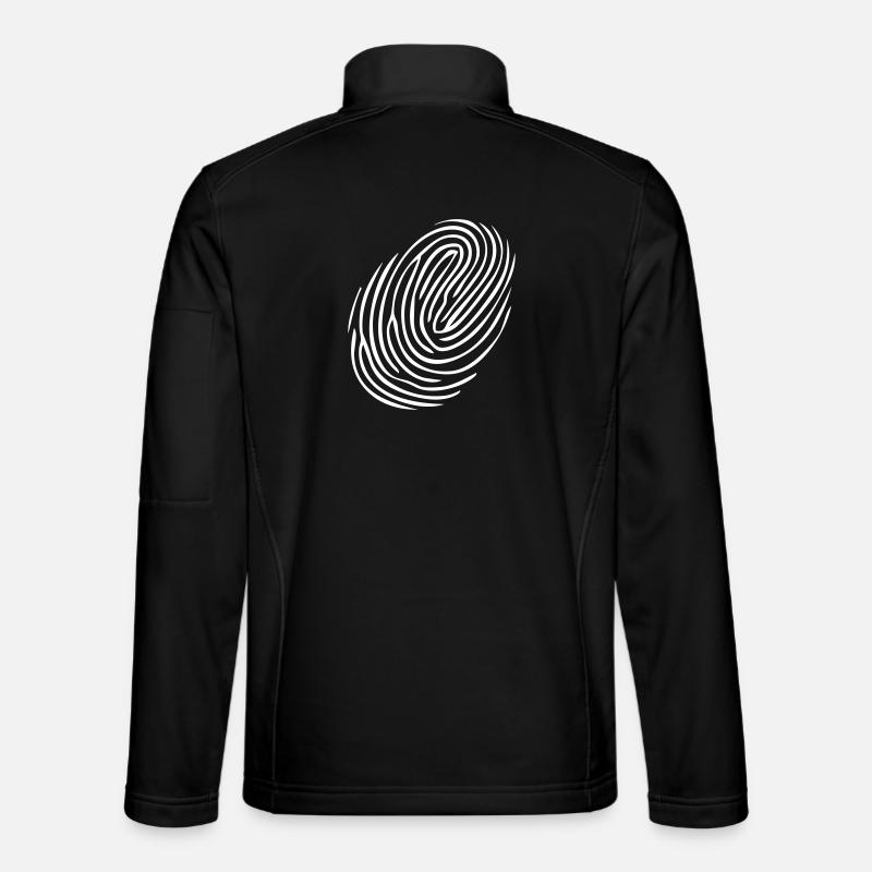 Finger empreinte empreinte digitale Veste en tissu softshell Unisexe
