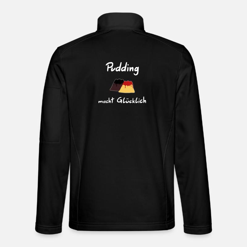 Pudding makes you happy - Unisex Softshell Jacket - black