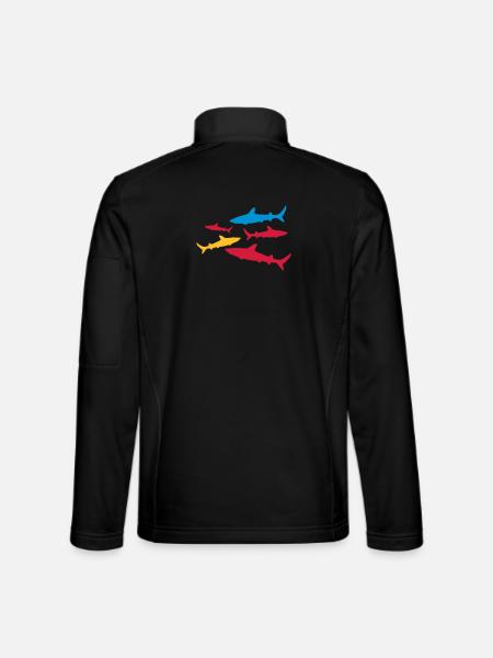shark - Unisex Softshell Jacket - black