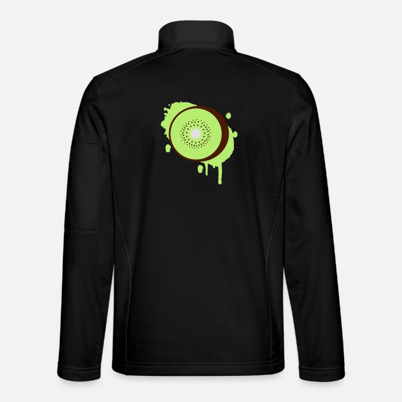 Kiwifrucht Graffiti - Unisex Softshelljacke - Schwarz