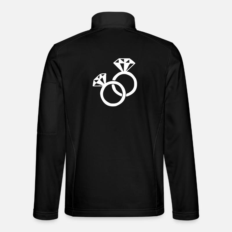 Die Diamantringe - Unisex Softshelljacke - Schwarz