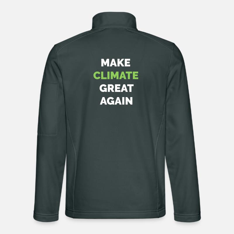 make climate great again Klimaschutz Klima Symbol Unisex Softshelljacke
