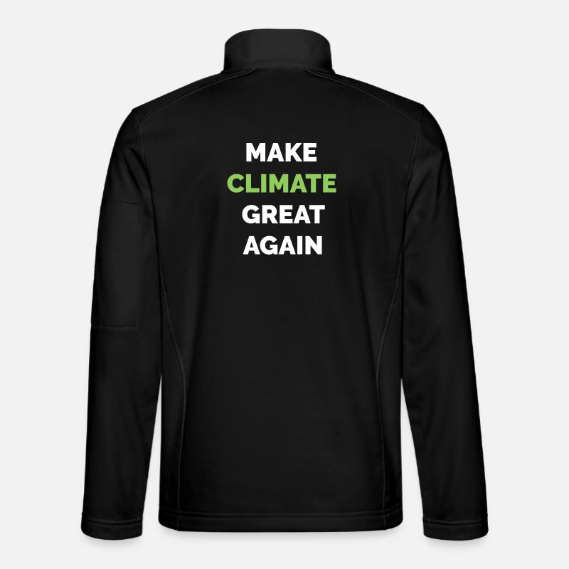 make climate great again Klimaschutz Klima Symbol Unisex Softshelljacke