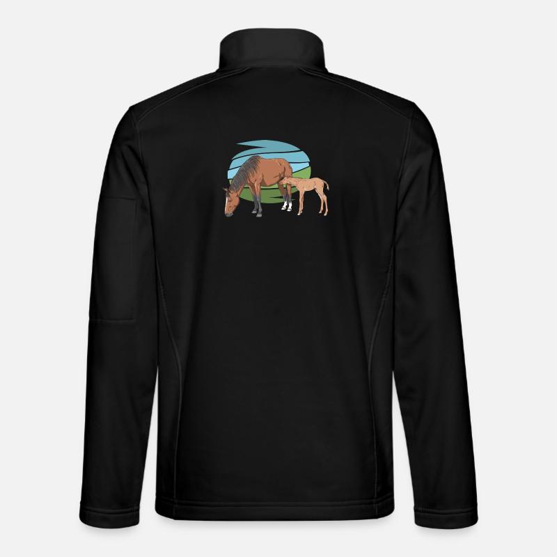 Mare and Foal Unisex Softshelljacke