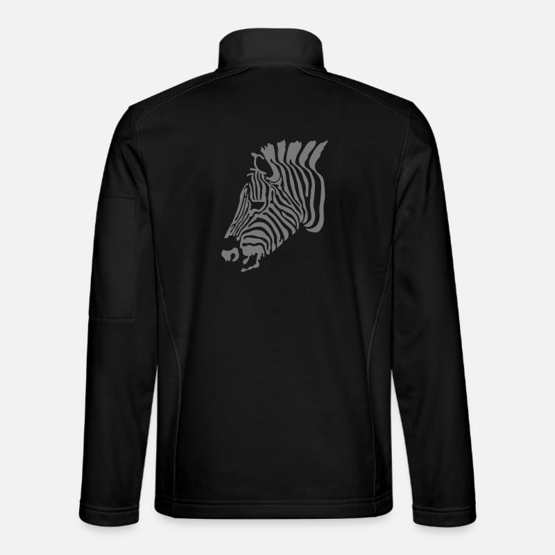 zebra - Unisex Softshell Jacket - black