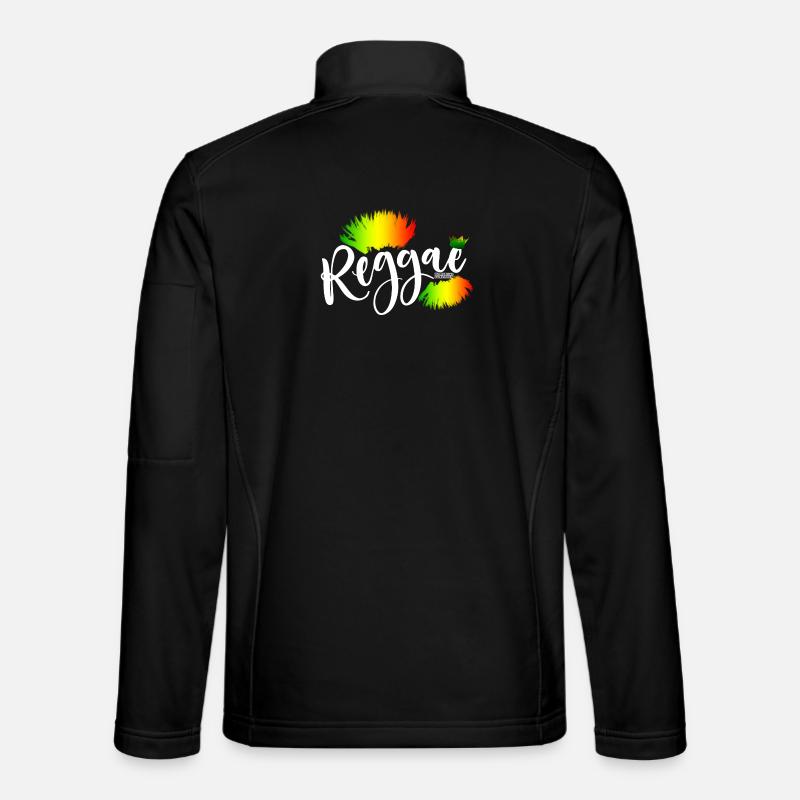 Reggae Rainbow Splash - Veste en tissu softshell Unisexe - noir