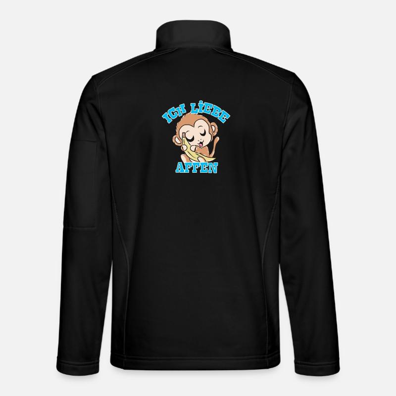 Affen - Unisex Softshelljacke - Schwarz