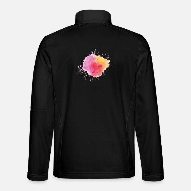 Watercolour - Unisex Softshell Jacket - black