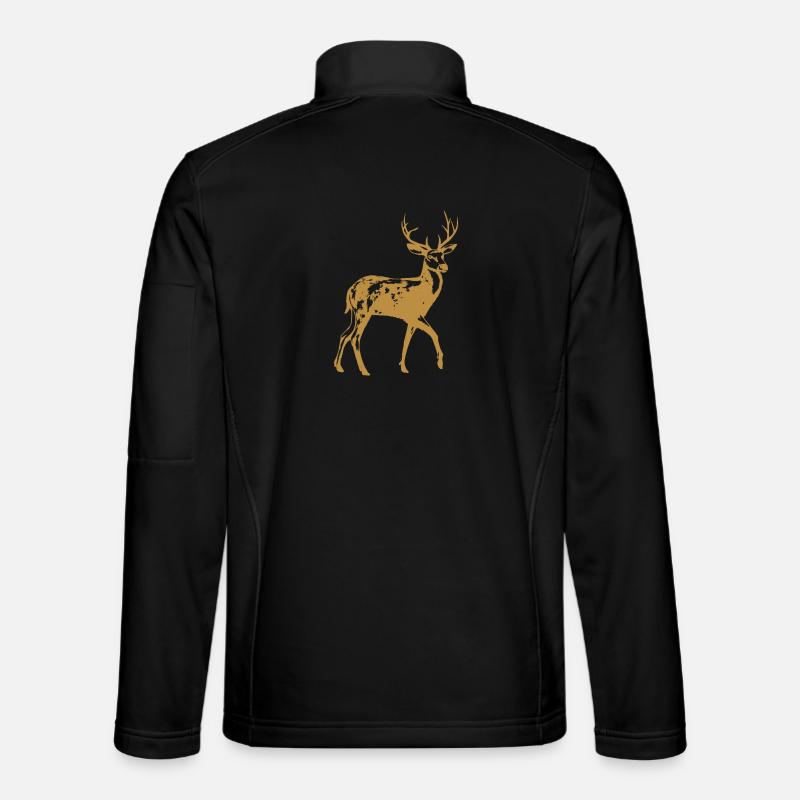 deer - Unisex Softshell Jacket - black